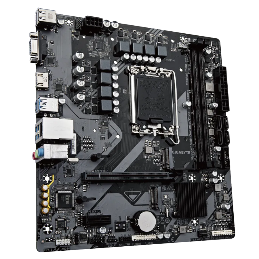 Gigabyte B760M H DDR5 Motherboard For Intel 12th | 13th | 14th Gen view 2
